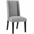 Modway Furniture 40 H x 19.5 W x 23.5 L in. Baron Fabric Dining Chair, Light Gray EEI-2233-LGR